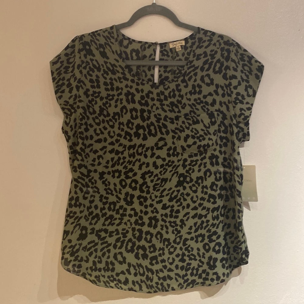 Cheetah print blouse